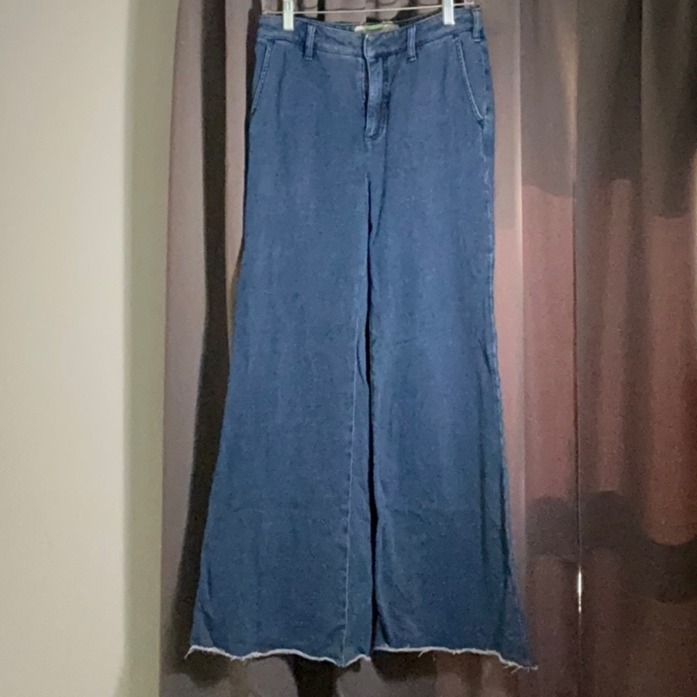 Anthropologie Blue Flare Jeans Retro Style
